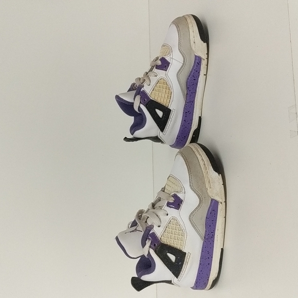 JORDAN IV RETRO TD WHITE ULTRAVIOLET NEUTRAL TODDLER SNEAKER. - Picture 6 of 8